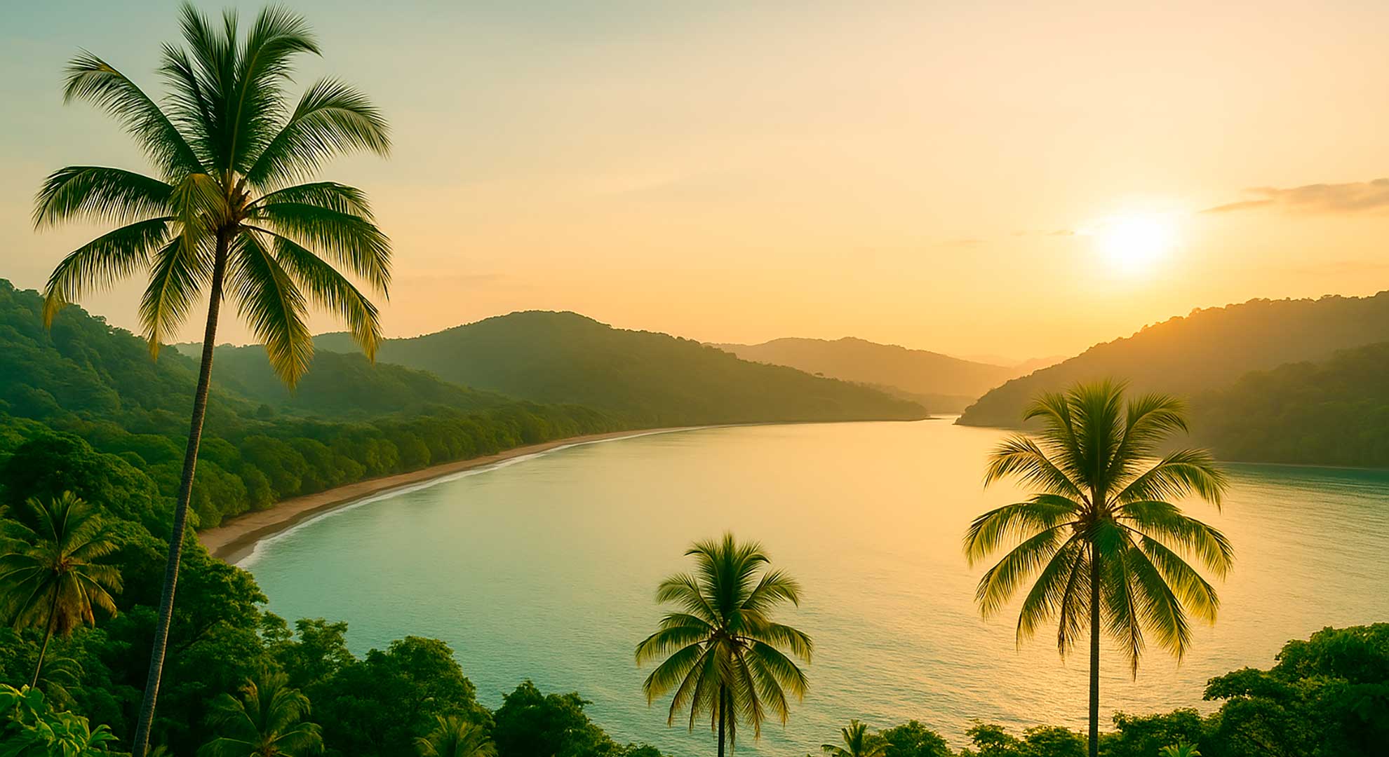 Тропический пейзаж Коста-Рики